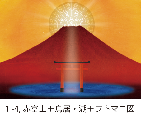 風水絵画『赤富士の絵』